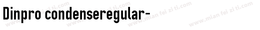 Dinpro condenseregular字体转换